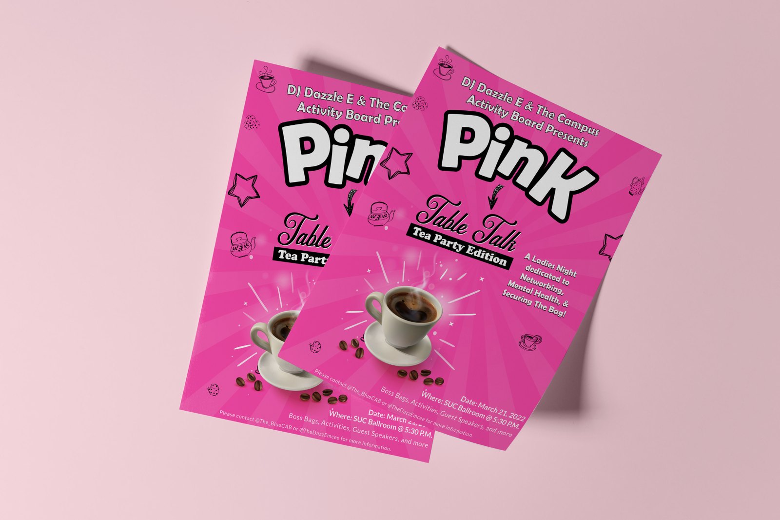 Pink Table Talk event flyer